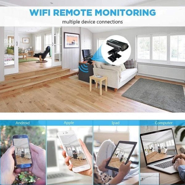 Wi-Fi bewakingscamera met onmiddellijke waarschuwing