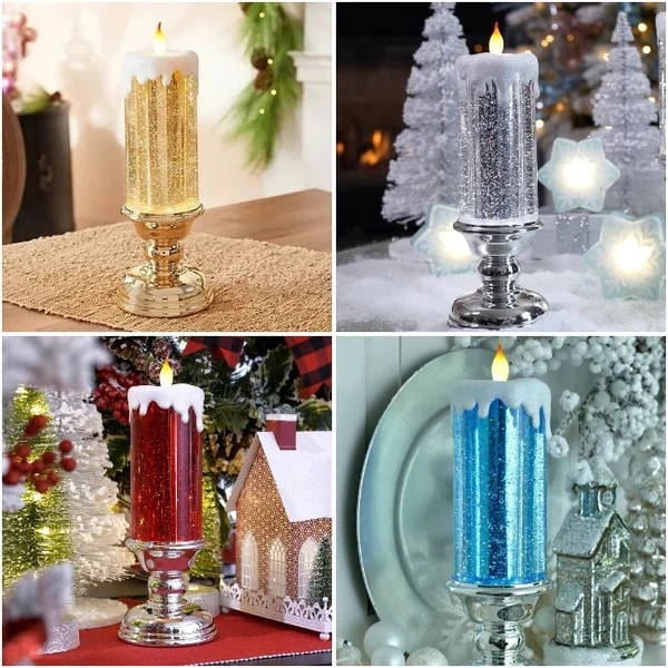 Lumânări LED de Crăciun - Lumini festive și sigure