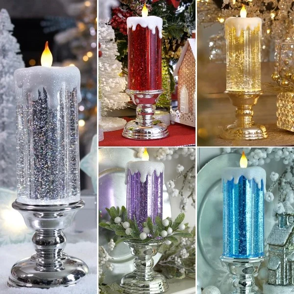 Lumânări LED de Crăciun - Lumini festive și sigure