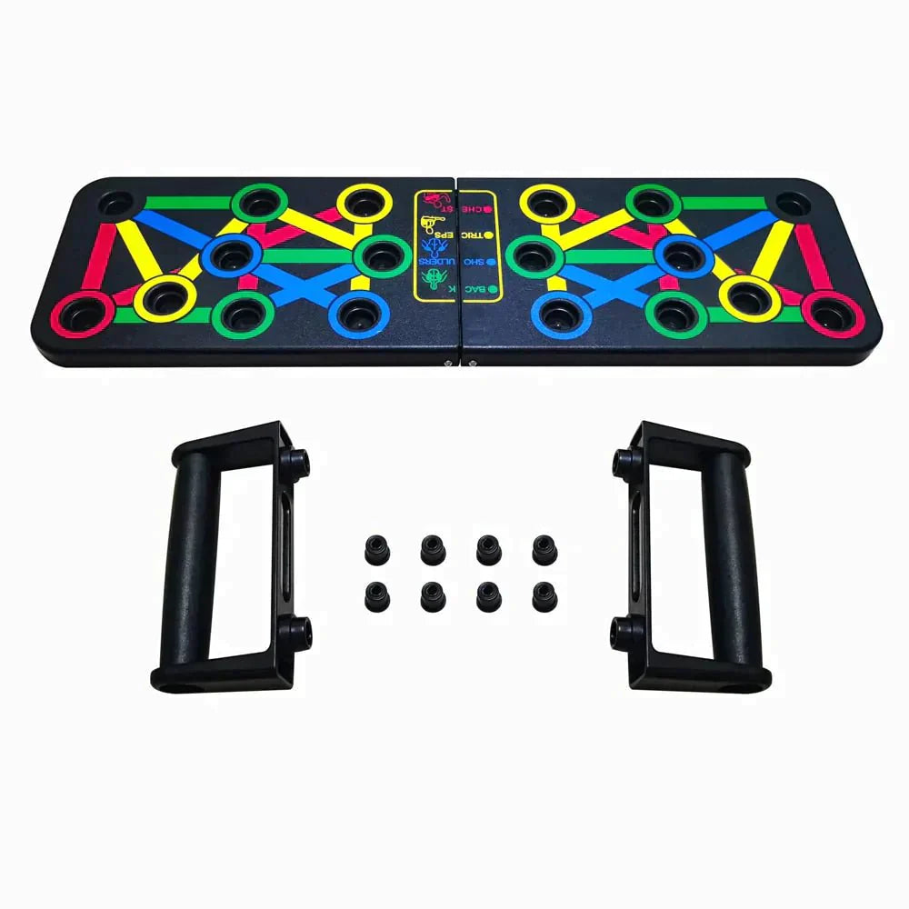 Multifunksjonell push-up planke for en komplett trening