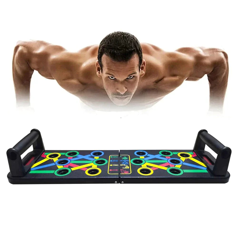 Multifunksjonell push-up planke for en komplett trening
