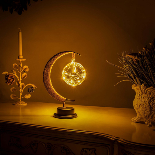 Upokojujúca mesačná lampa pre čarovnú atmosféru